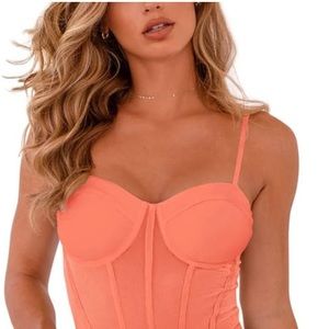 NWT. REORIA Women's Sexy Mesh
Sheer Spaghetti Strap Going Out